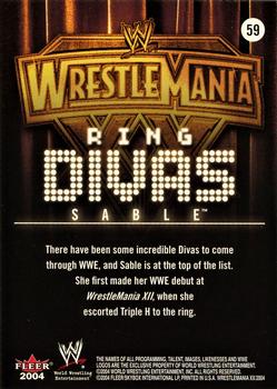 2004 Fleer WWE WrestleMania XX #59 Sable Back