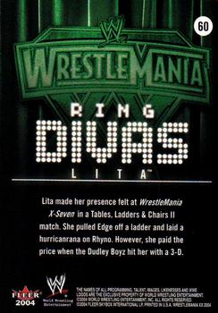 2004 Fleer WWE WrestleMania XX #60 Lita Back