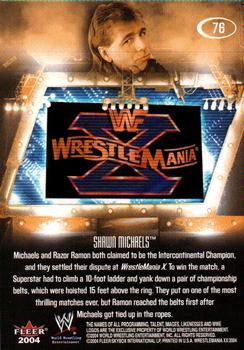 2004 Fleer WWE WrestleMania XX #76 Shawn Michaels Back