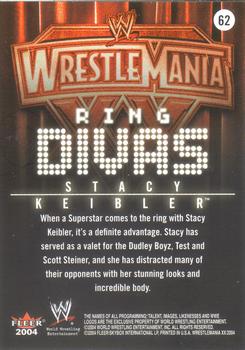 2004 Fleer WWE WrestleMania XX #62 Stacy Keibler Back