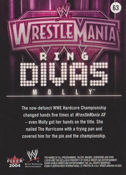 2004 Fleer WWE WrestleMania XX #63 Molly Back