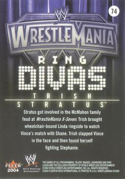 2004 Fleer WWE WrestleMania XX #74 Trish Stratus Back