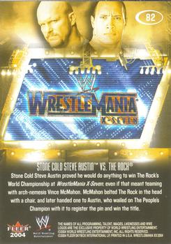 2004 Fleer WWE WrestleMania XX #82 Stone Cold Steve Austin / The Rock Back