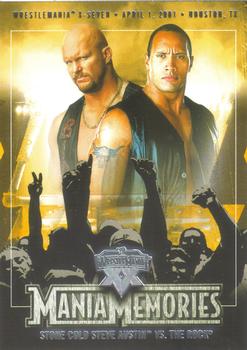 2004 Fleer WWE WrestleMania XX #82 Stone Cold Steve Austin / The Rock Front