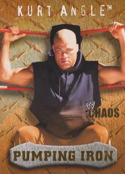 2004 Fleer WWE Chaos - Gold #88 Kurt Angle Front