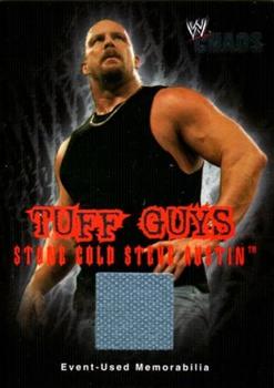 2004 Fleer WWE Chaos - Tuff Guys Event Used Mat #TG-SA Stone Cold Steve Austin  Front
