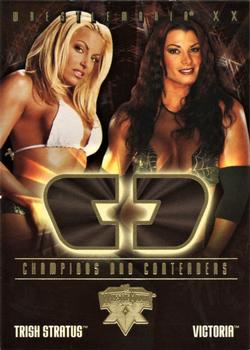 2004 Fleer WWE WrestleMania XX - Champions And Contenders #14 CC Trish Stratus / Victoria Front