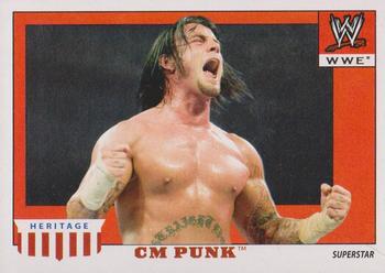 2008 Topps Heritage IV WWE #10 CM Punk  Front