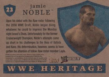 2008 Topps Heritage IV WWE #23 Jamie Noble  Back