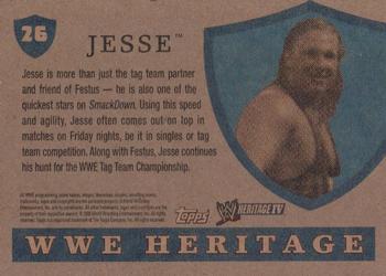 2008 Topps Heritage IV WWE #26 Jesse  Back