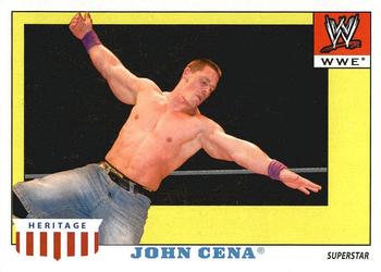 2008 Topps Heritage IV WWE #27 John Cena  Front
