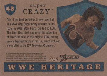 2008 Topps Heritage IV WWE #48 Super Crazy  Back