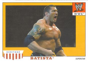 2008 Topps Heritage IV WWE #4 Batista  Front
