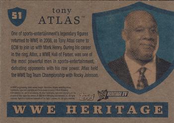 2008 Topps Heritage IV WWE #51 Tony Atlas  Back