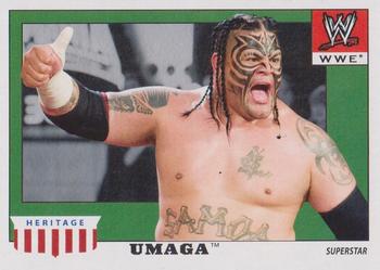 2008 Topps Heritage IV WWE #53 Umaga  Front
