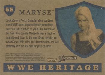 2008 Topps Heritage IV WWE #66 Maryse  Back