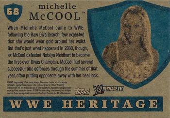 2008 Topps Heritage IV WWE #68 Michelle McCool  Back