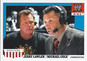 2008 Topps Heritage IV WWE #73 Jerry Lawler / Michael Cole  Front