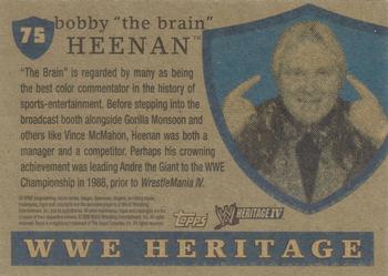 2008 Topps Heritage IV WWE #75 Bobby The Brain Heenan  Back