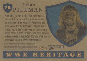 2008 Topps Heritage IV WWE #76 Brian Pillman  Back