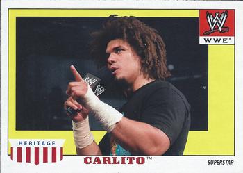 2008 Topps Heritage IV WWE #7 Carlito  Front