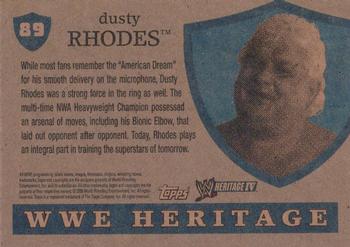 2008 Topps Heritage IV WWE #89 Dusty Rhodes  Back