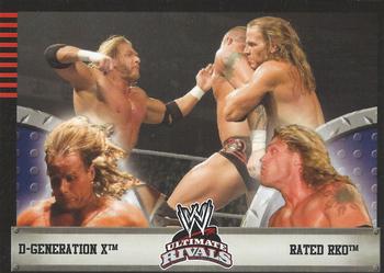 2008 Topps WWE Ultimate Rivals #12 D-Generation X vs. Rated RKO  Front