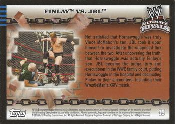 2008 Topps WWE Ultimate Rivals #15 Finlay vs. JBL  Back
