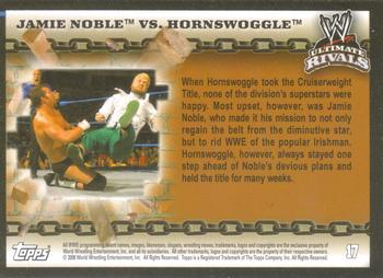 2008 Topps WWE Ultimate Rivals #17 Jamie Noble vs. Hornswoggle  Back