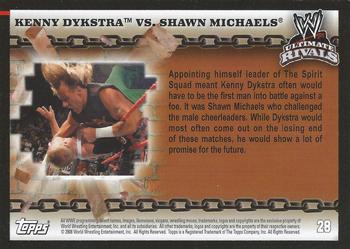 2008 Topps WWE Ultimate Rivals #28 Kenny Dykstra vs. Shawn Michaels Back