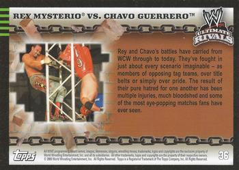 2008 Topps WWE Ultimate Rivals #36 Rey Mysterio vs. Chavo Guerrero Back