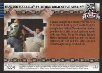 2008 Topps WWE Ultimate Rivals #39 Santino Marella vs. Stone Cold Steve Austin Back