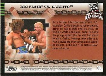 2008 Topps WWE Ultimate Rivals #38 Ric Flair vs. Carlito  Back
