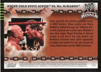 2008 Topps WWE Ultimate Rivals #42 Stone Cold Steve Austin vs. Mr. McMahon Back