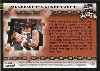 2008 Topps WWE Ultimate Rivals #59 Paul Bearer vs. Undertaker  Back