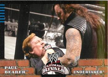 2008 Topps WWE Ultimate Rivals #59 Paul Bearer vs. Undertaker  Front