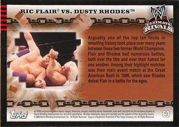 2008 Topps WWE Ultimate Rivals #63 Ric Flair vs. Dusty Rhodes  Back