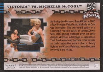 2008 Topps WWE Ultimate Rivals #70 Victoria vs. Michelle McCool  Back