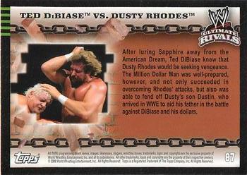 2008 Topps WWE Ultimate Rivals #87 Ted DiBiase vs. Dusty Rhodes  Back
