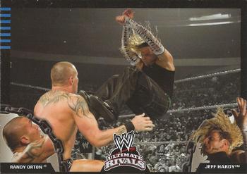 2008 Topps WWE Ultimate Rivals #50 Randy Orton vs. Jeff Hardy  Front