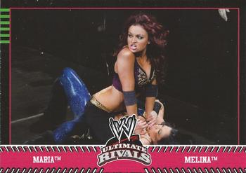 2008 Topps WWE Ultimate Rivals #72 Maria vs. Melina  Front