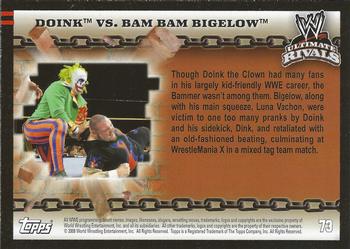 2008 Topps WWE Ultimate Rivals #73 Doink vs. Bam Bam Bigelow  Back