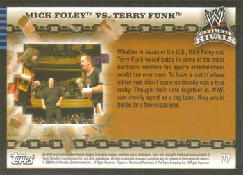 2008 Topps WWE Ultimate Rivals #77 Mick Foley vs. Terry Funk  Back