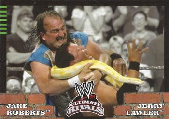 2008 Topps WWE Ultimate Rivals #83 Jake Roberts vs. Jerry Lawler  Front