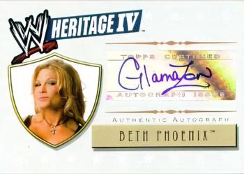 2008 Topps Heritage IV WWE - Autographs #NNO Beth Phoenix Front