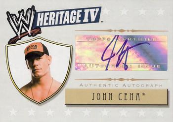 2008 Topps Heritage IV WWE - Autographs #NNO John Cena Front