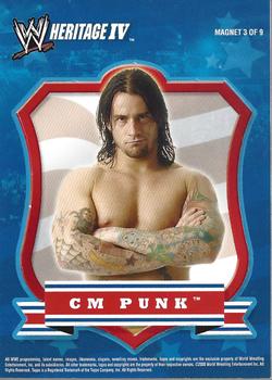 2008 Topps Heritage IV WWE - Magnets #3 CM Punk  Front