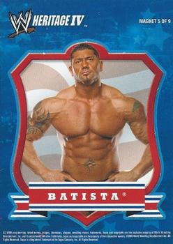 2008 Topps Heritage IV WWE - Magnets #5 Batista  Front