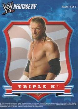 2008 Topps Heritage IV WWE - Magnets #6 Triple H  Front