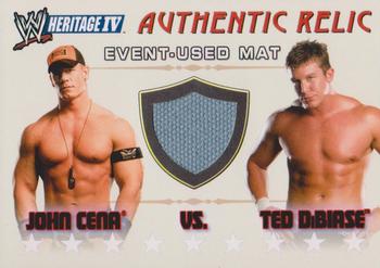 2008 Topps Heritage IV WWE - Mat Relics #NNO John Cena vs. Ted DiBiase  Front